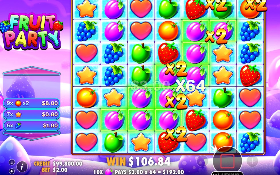 Brickor med multiplikator 2x och 4x under free spins