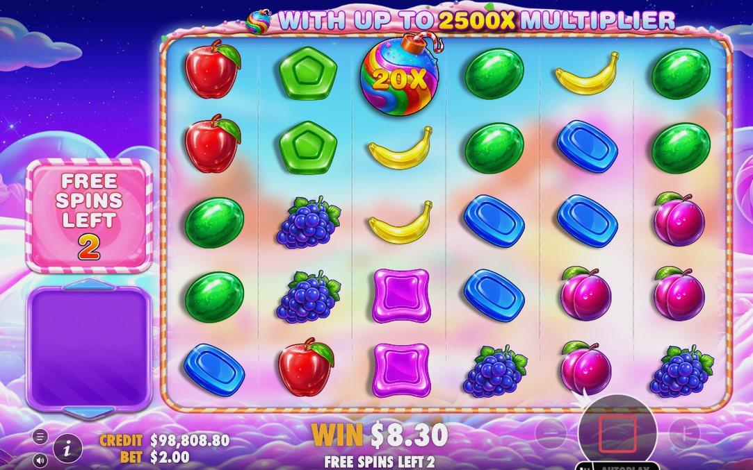 Multiplikatorbomber på rullarna under Free Spins